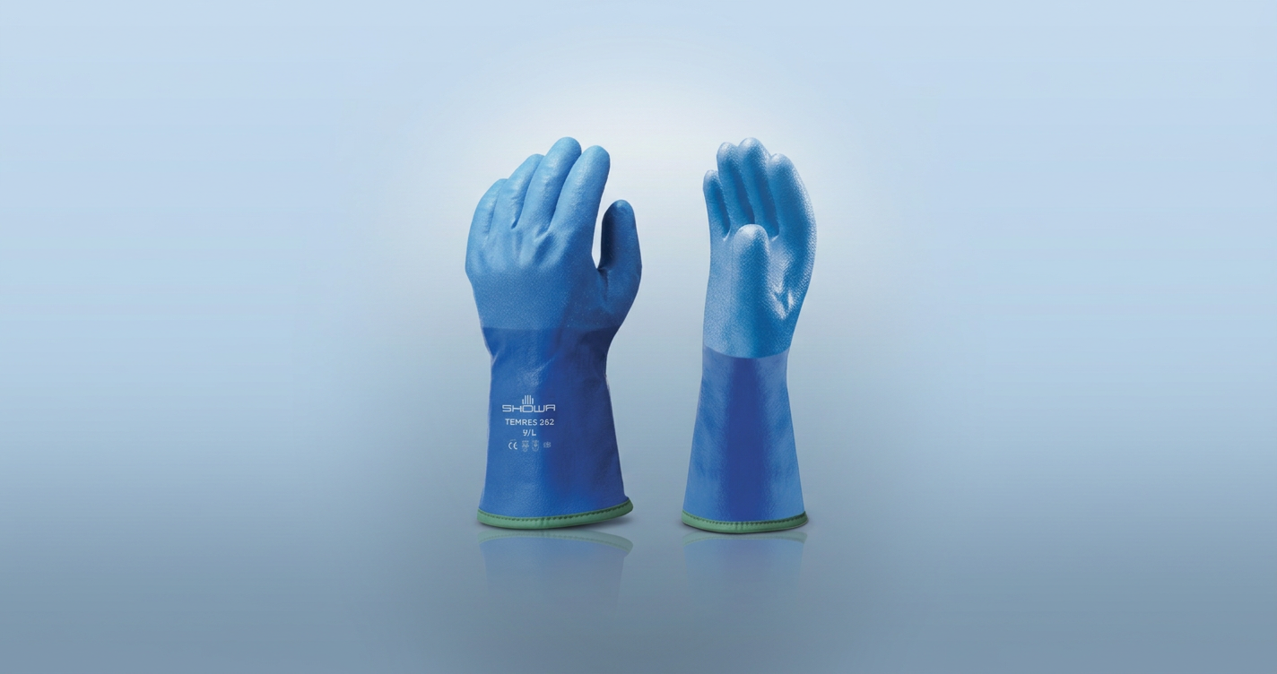 Insulated waterproof gloves - SHOWA TEMRES for cold and wet conditions