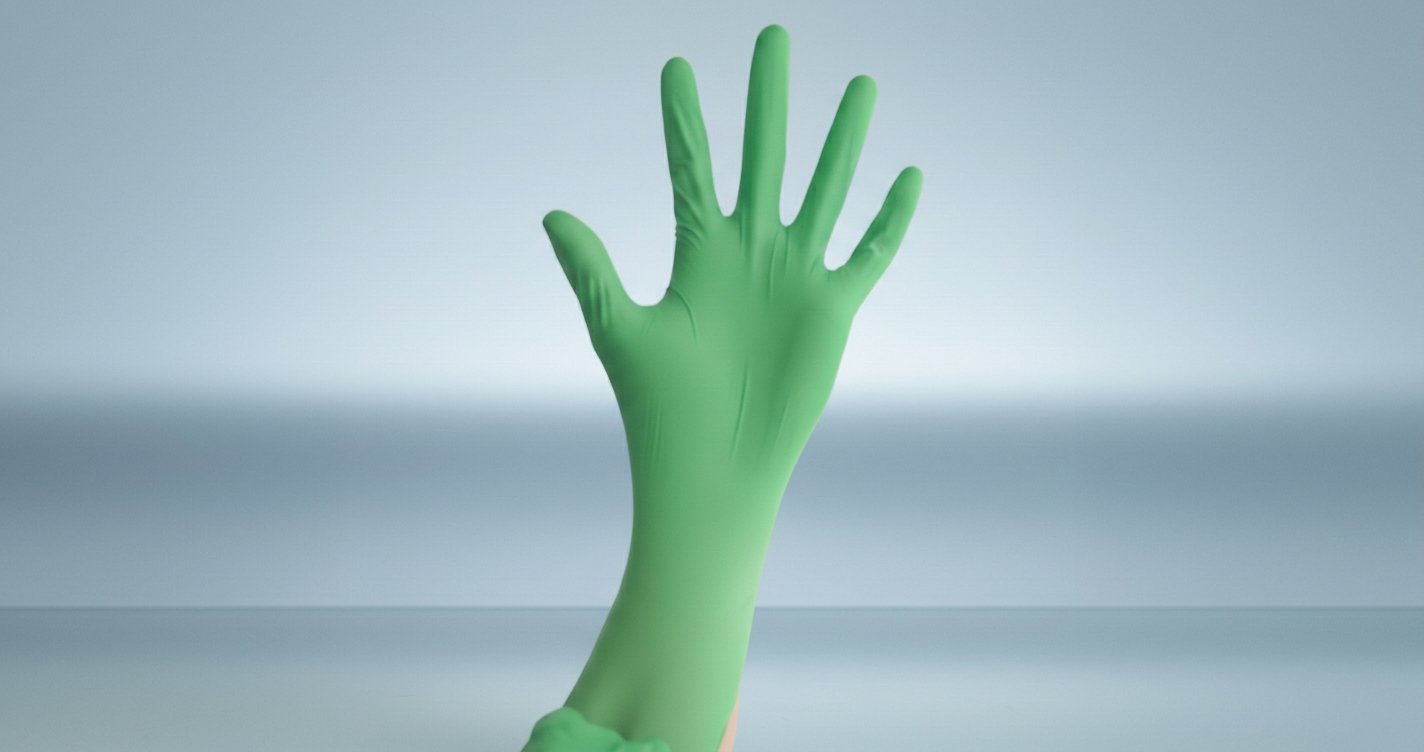 Biodegradable nitrile gloves - SHOWA eco-friendly lab gloves