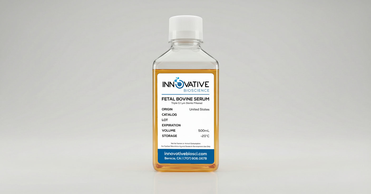 Fetal Bovine Serum 500mL bottle — US Origin premium FBS for cell culture research