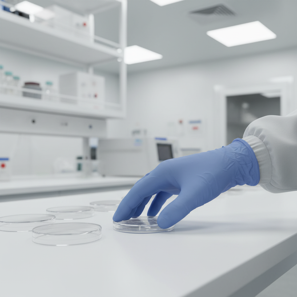 RODAC contact plates used for environmental monitoring in cleanroom