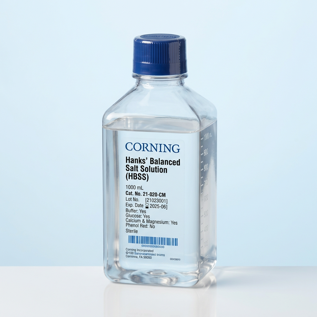 Corning HBSS Hanks Balanced Salt Solution 1L Bottle