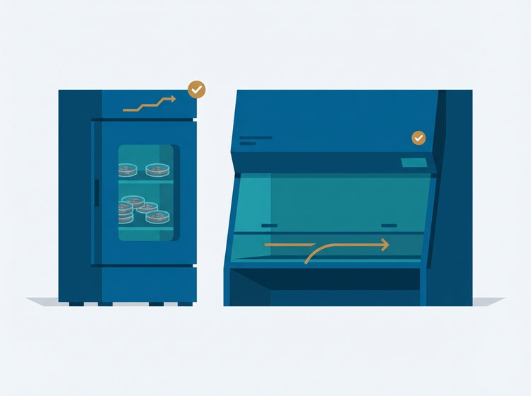 CO2 incubator and biosafety cabinet laboratory equipment
