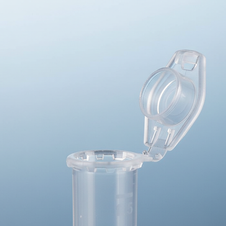 NEST Microcentrifuge Tube — safelock cap mechanism detail showing secure snap-lock closure