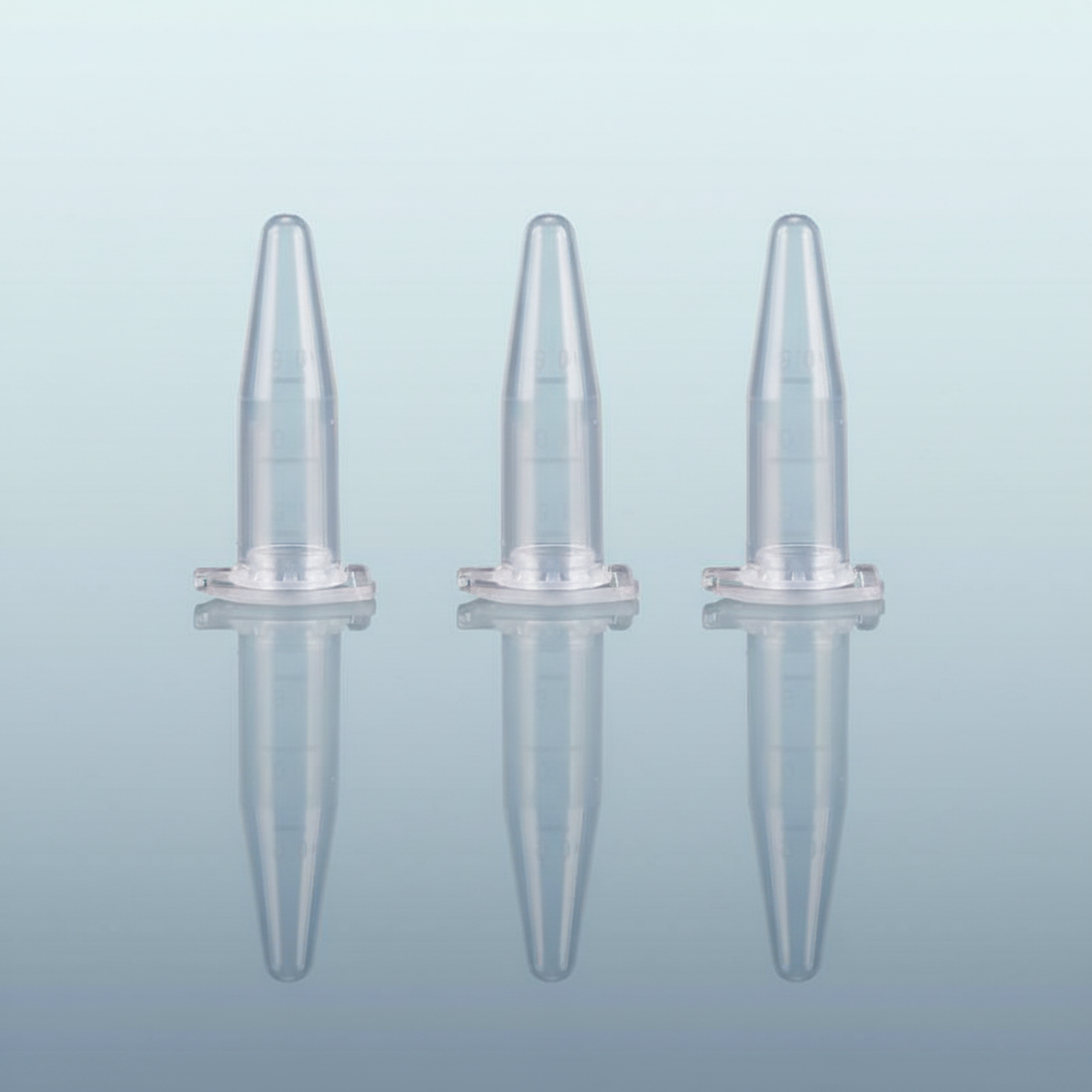 NEST Microcentrifuge Tubes — three 1.5mL clear tubes with caps closed showing graduations