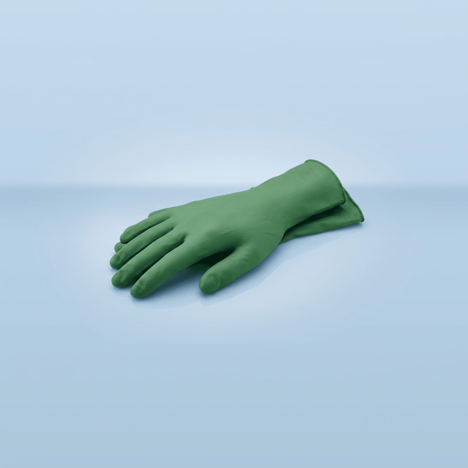 SHOWA 4mil Biodegradable Nitrile Gloves - Green (Flat)