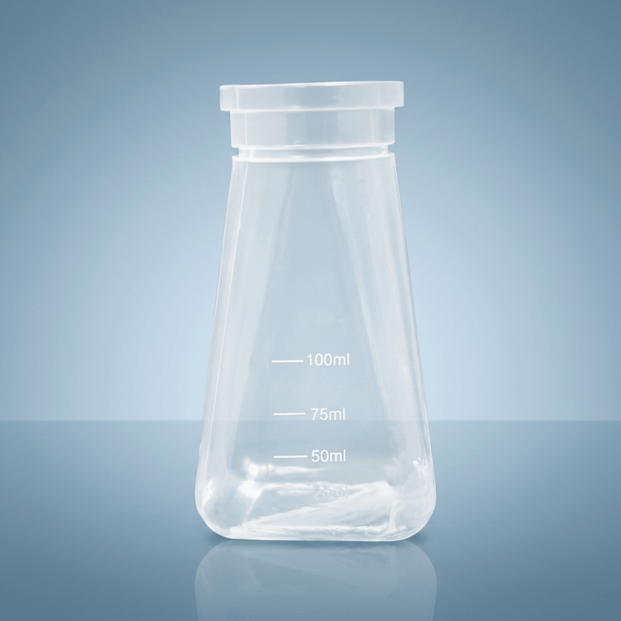 Square Bottom Drosophila Bottles - Polyethylene Wide Ledge (500/cs)